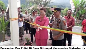 Kapolres Taput Resmikan Pos Polisi Di Desa Sitompul