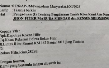 Laporan Keluarga Sitompul “Dipetieskan” Di Polres Rokan Hilir?