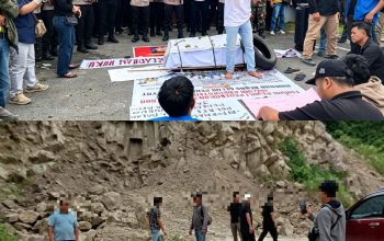 ‎Warga Demo Minta Kapolri Copot Kasat Reskrim, Praktik Judi Diduga Dikendalikan Oknum Kades Gunung Tua